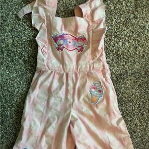Sanrio Pink Kids Bodysuit with Cute Graphics